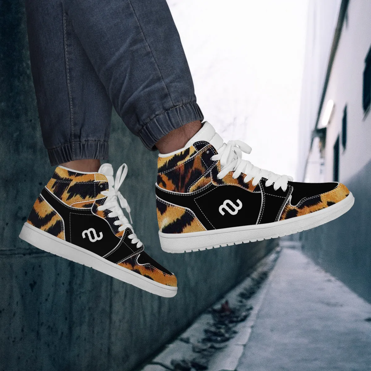 High Weather-resistant Cutting-edge Synthetic Money D17 Leather Top Sneaker tiger Bushae