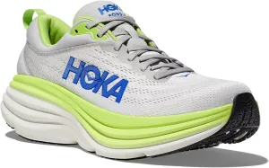 Hoka Men's Bondi 8 Sneaker, Stardust/Lettuce, 13
