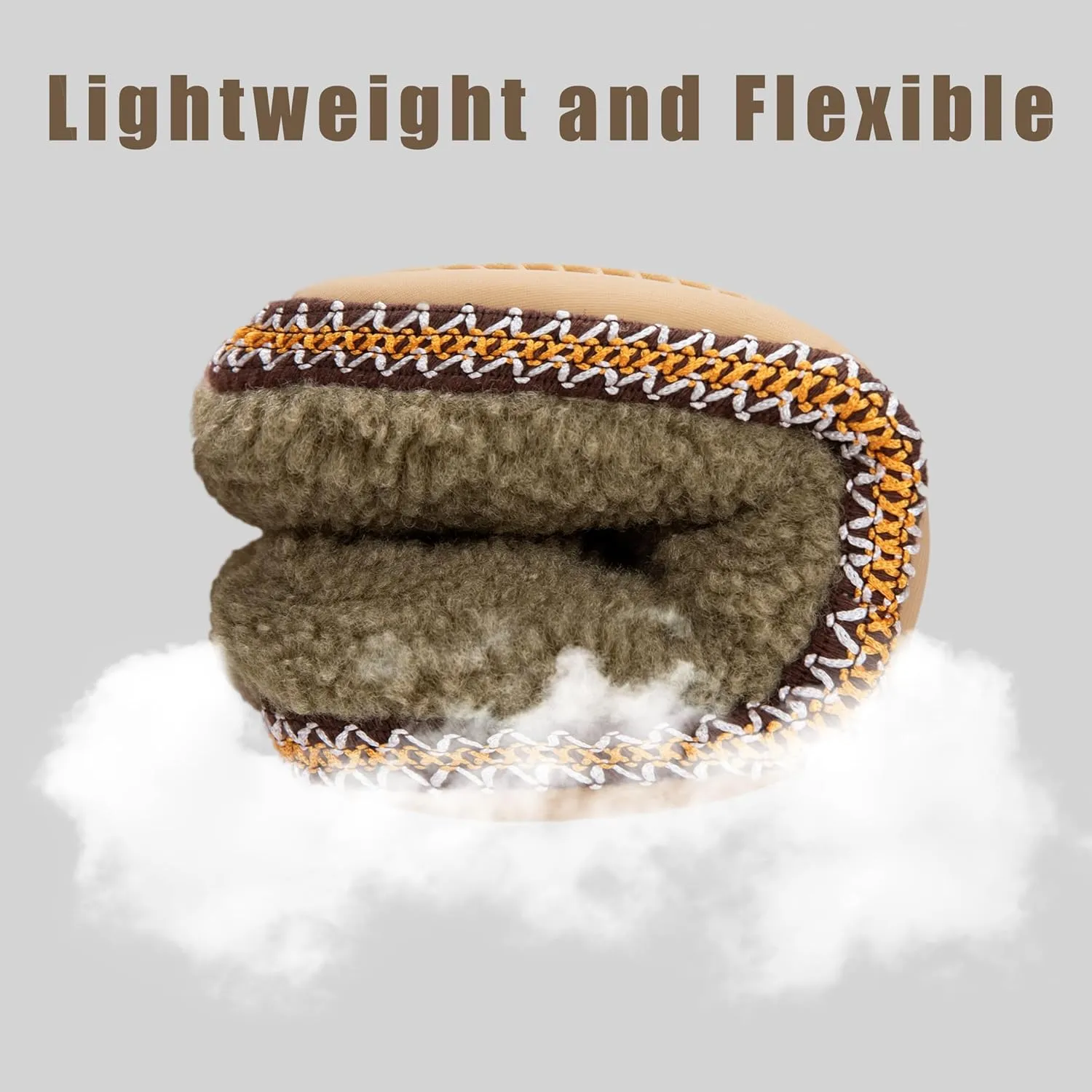 House Slippers for Women Winter Warm House Shoes with Memory Foam Indoor Fuzzy Comfort Anti-Skid Soft Loafer Shoes