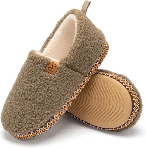 House Slippers for Women Winter Warm House Shoes with Memory Foam Indoor Fuzzy Comfort Anti-Skid Soft Loafer Shoes