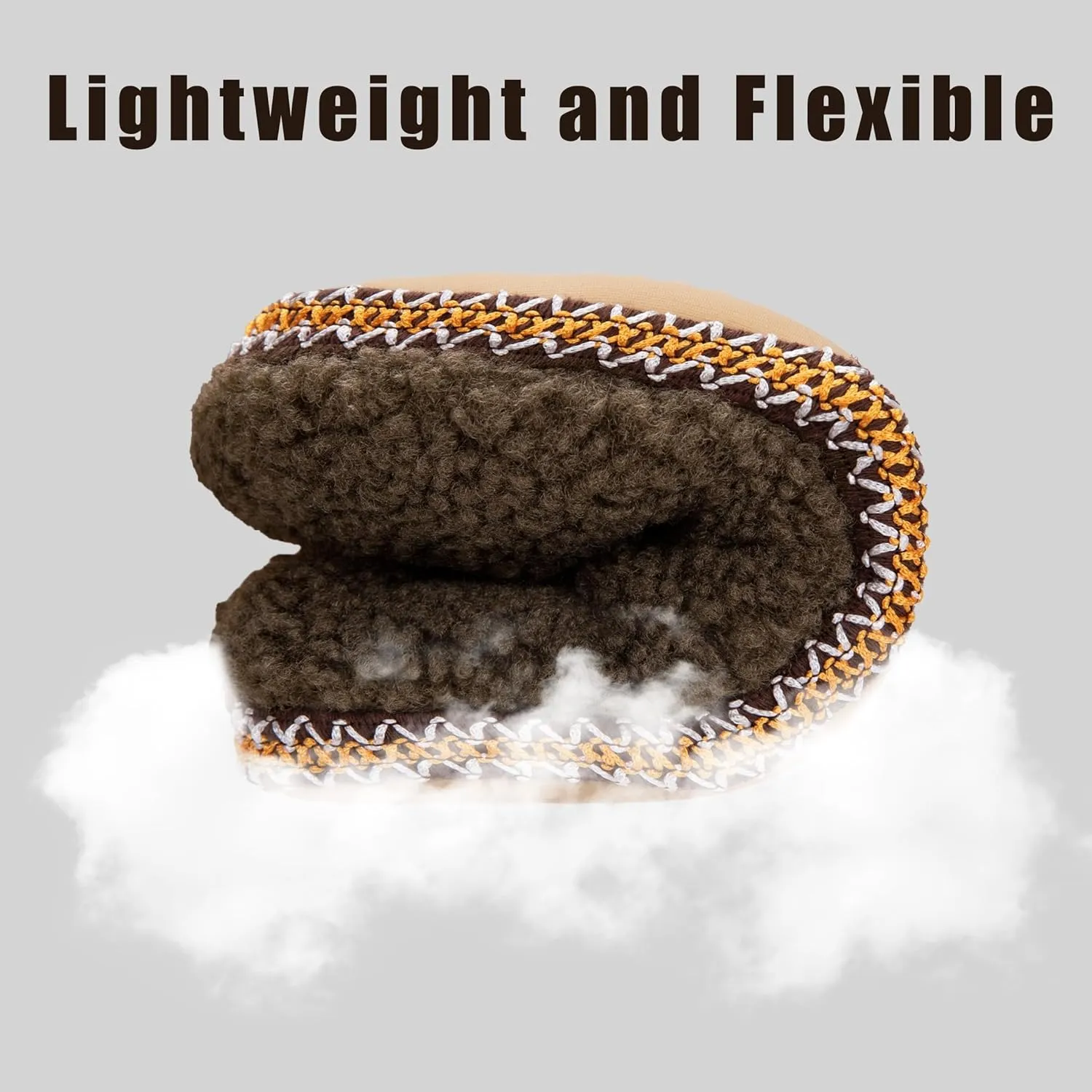 House Slippers for Women Winter Warm House Shoes with Memory Foam Indoor Fuzzy Comfort Anti-Skid Soft Loafer Shoes