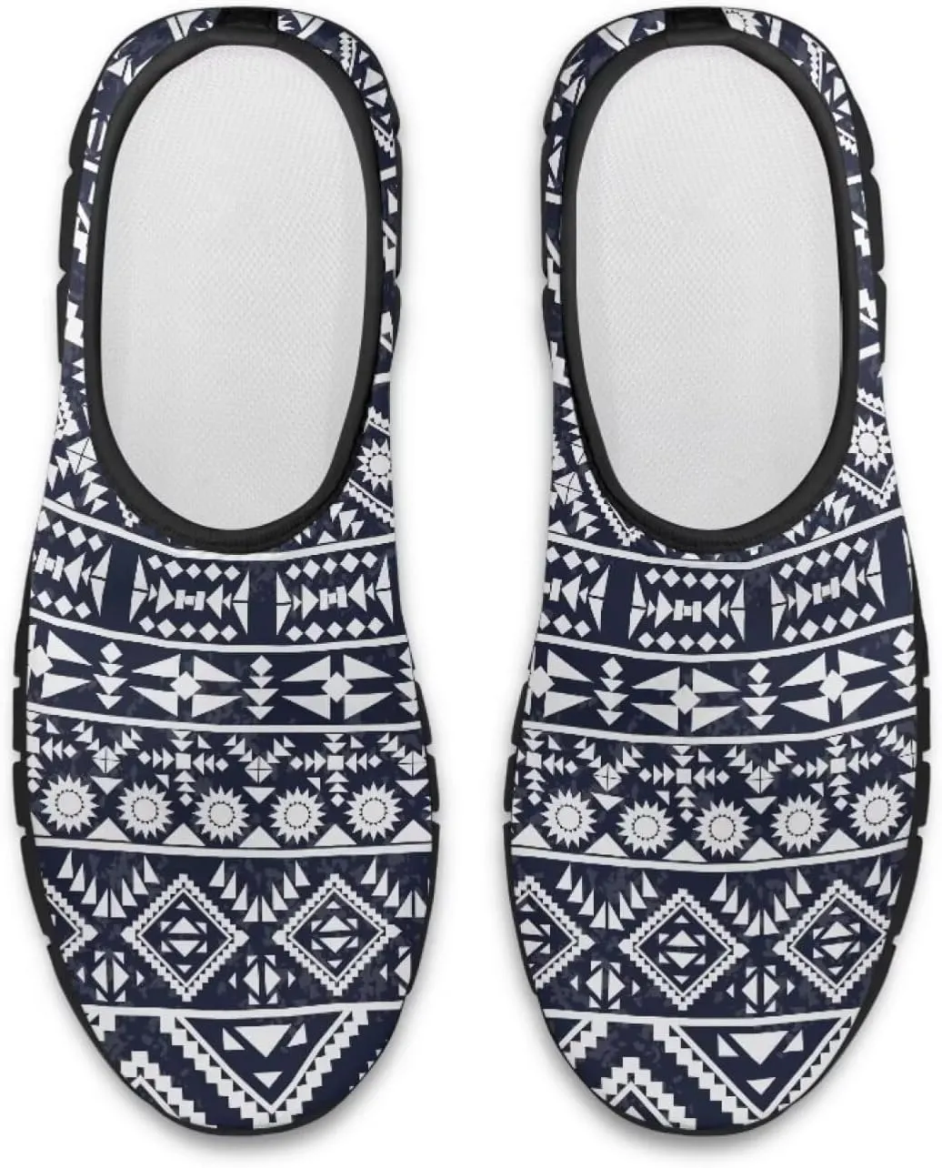 Howilath Mandala Print Slip on Loafers for Women No Laces Casual Sport Shoes Hands Free Shoes with Anti-Slip Sole