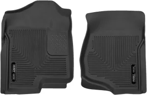Husky Liners X-act Contour Floor Mats | Fits 2022-2025 Jeep Wagoneer & Jeep Grand Wagoneer | Front Row, 2-pc Black - 51381