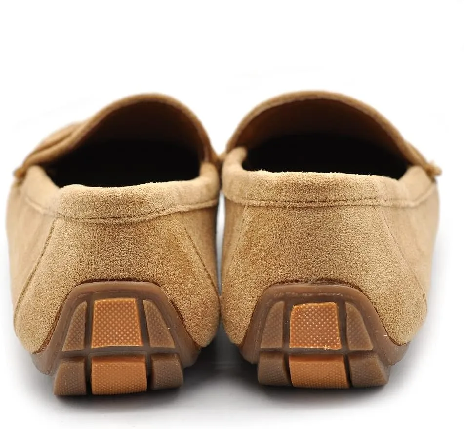 IF FT245 Women's Fashion Slip-On Loafers Soft Shoes with Rhinestones Rhinestones Suede Suede