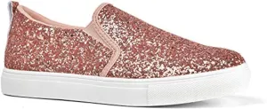 J. Adams Glimmer Sneakers for Women - Casual Glam Slip On Walking Shoes