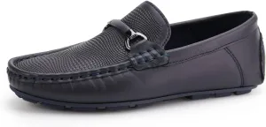 JABASIC Kids Penny Loafer Casual Slip-On Moccasin Flats Boys Dress Shoes