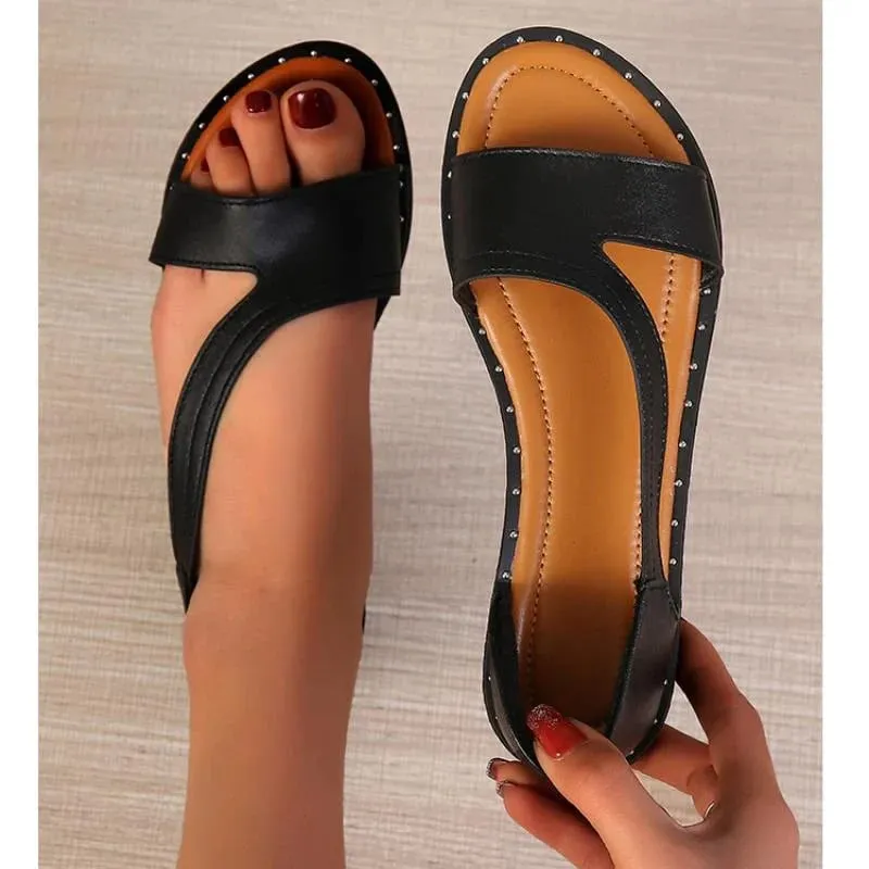 Jade | Stylish White Slide Sandals