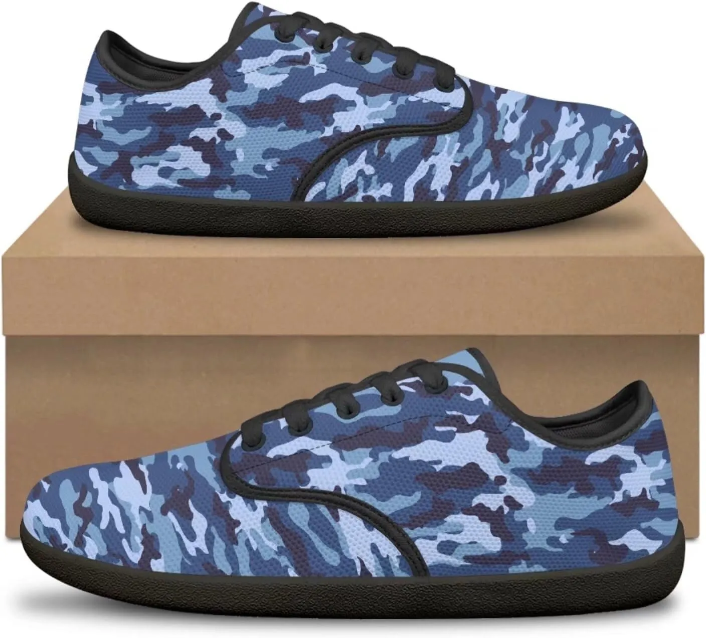 Jeiento Camouflage Theme Barefoot Shoes Men Zero Drop Shoes Mens Workout Shoes