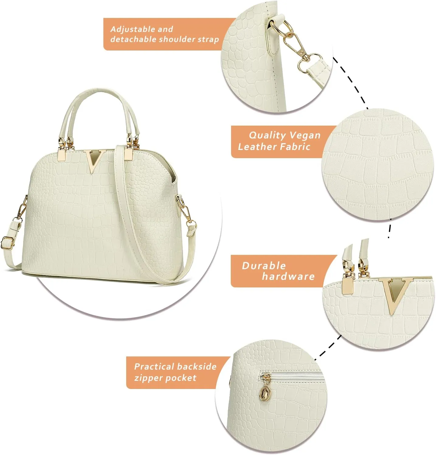 JHVYF Women classics Top Handle Handbag Crossbody Casual Purse Satchel Tote