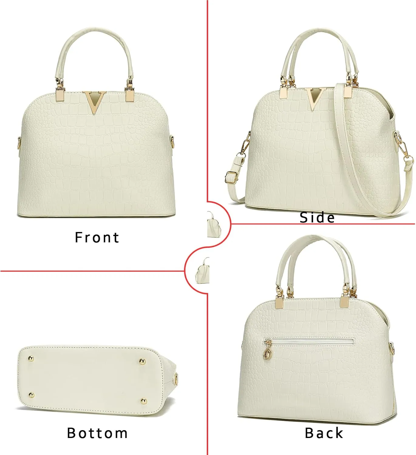 JHVYF Women classics Top Handle Handbag Crossbody Casual Purse Satchel Tote
