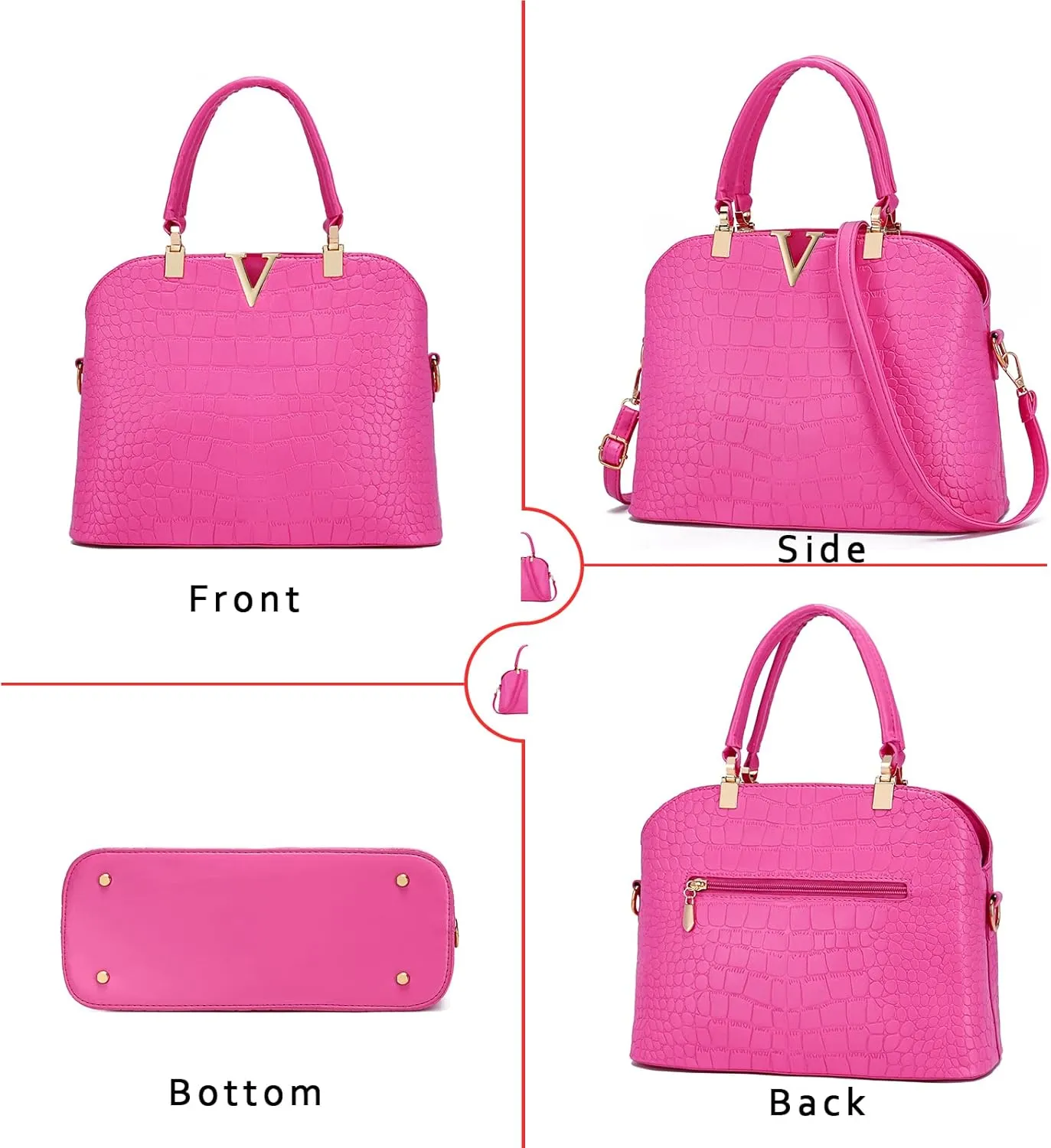 JHVYF Women classics Top Handle Handbag Crossbody Casual Purse Satchel Tote