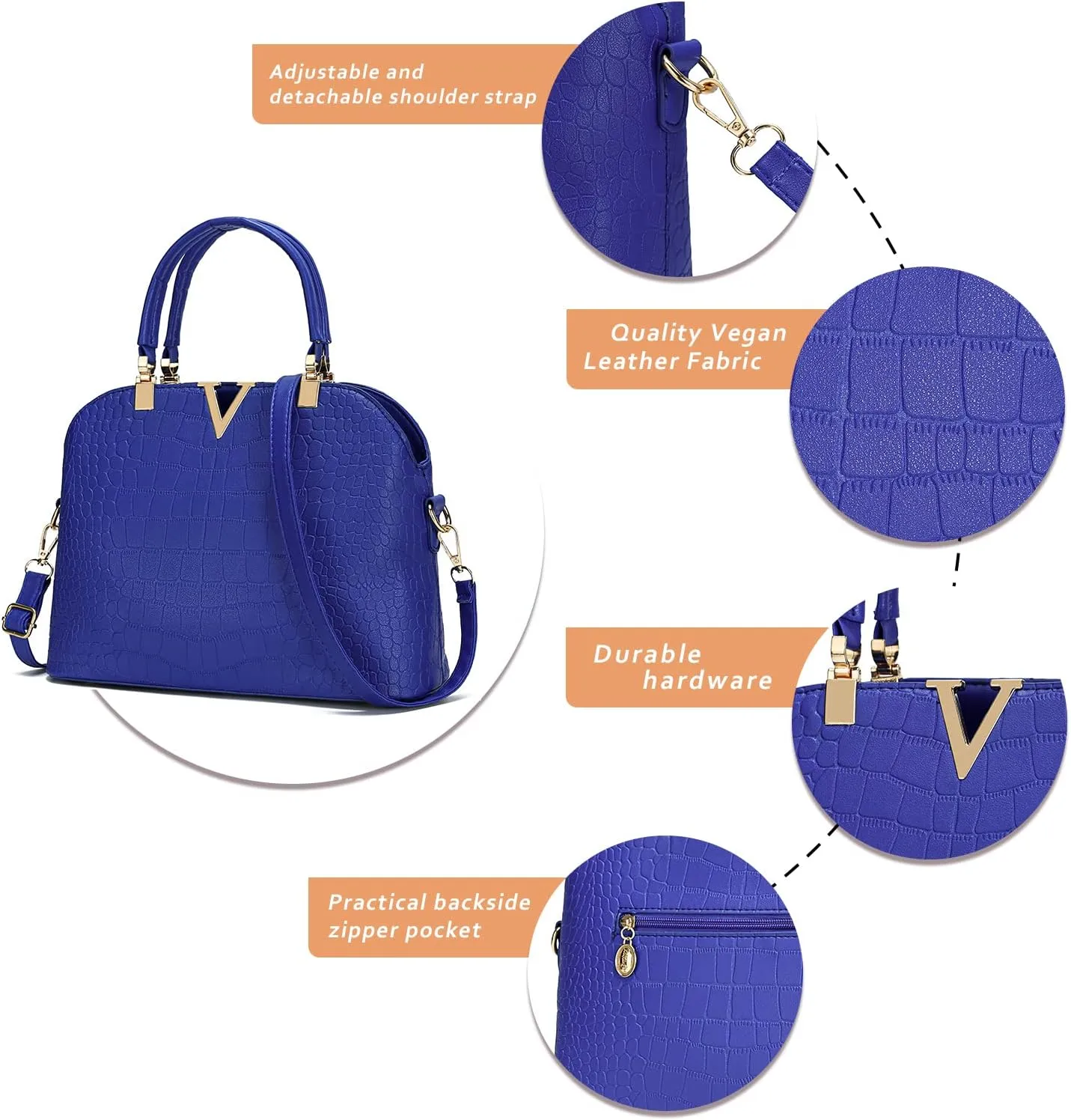 JHVYF Women classics Top Handle Handbag Crossbody Casual Purse Satchel Tote