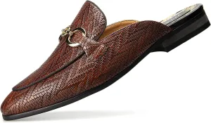JITAI Men's Mules - Slip-On Loafers, Casual Half Loafers, Backless Sandals