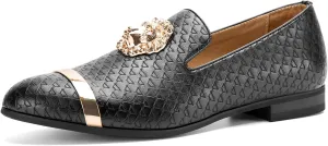 JITAI Men's Penny Slip-On Leather Lined Loafer Luxury Men Shoes Casual Dress Disco Shoes