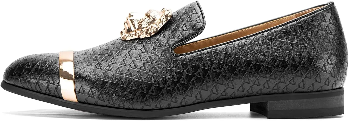 JITAI Men's Penny Slip-On Leather Lined Loafer Luxury Men Shoes Casual Dress Disco Shoes