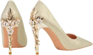 JOEupin Stiletto High Heel Shoes for Women Pointed Closed Toe Classic Slip On Dress Pumps