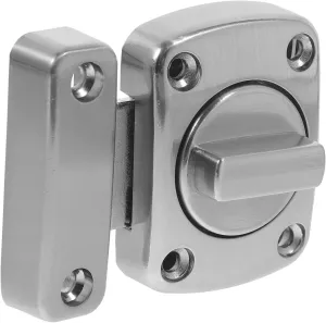 jojofuny Lock Security Latch Door Handle Steel Childproof Stopper Safety Inside Bathroom Slide Bolt Silver Zinc Alloy