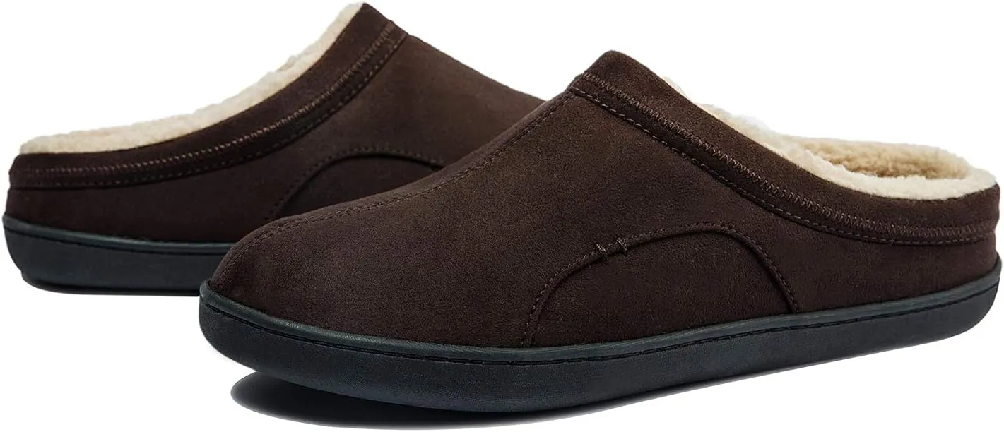Josaywin Men's Memory Foam slippers Soft Plush Fleece Lining Slip On Indoor Outdoor House Shoes