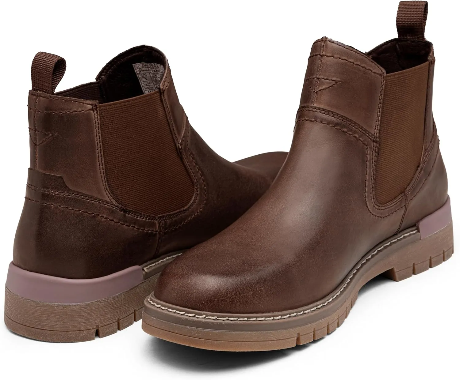Jousen Chelsea Boots Casual Slip On Ankle Waterproof Mens Boots