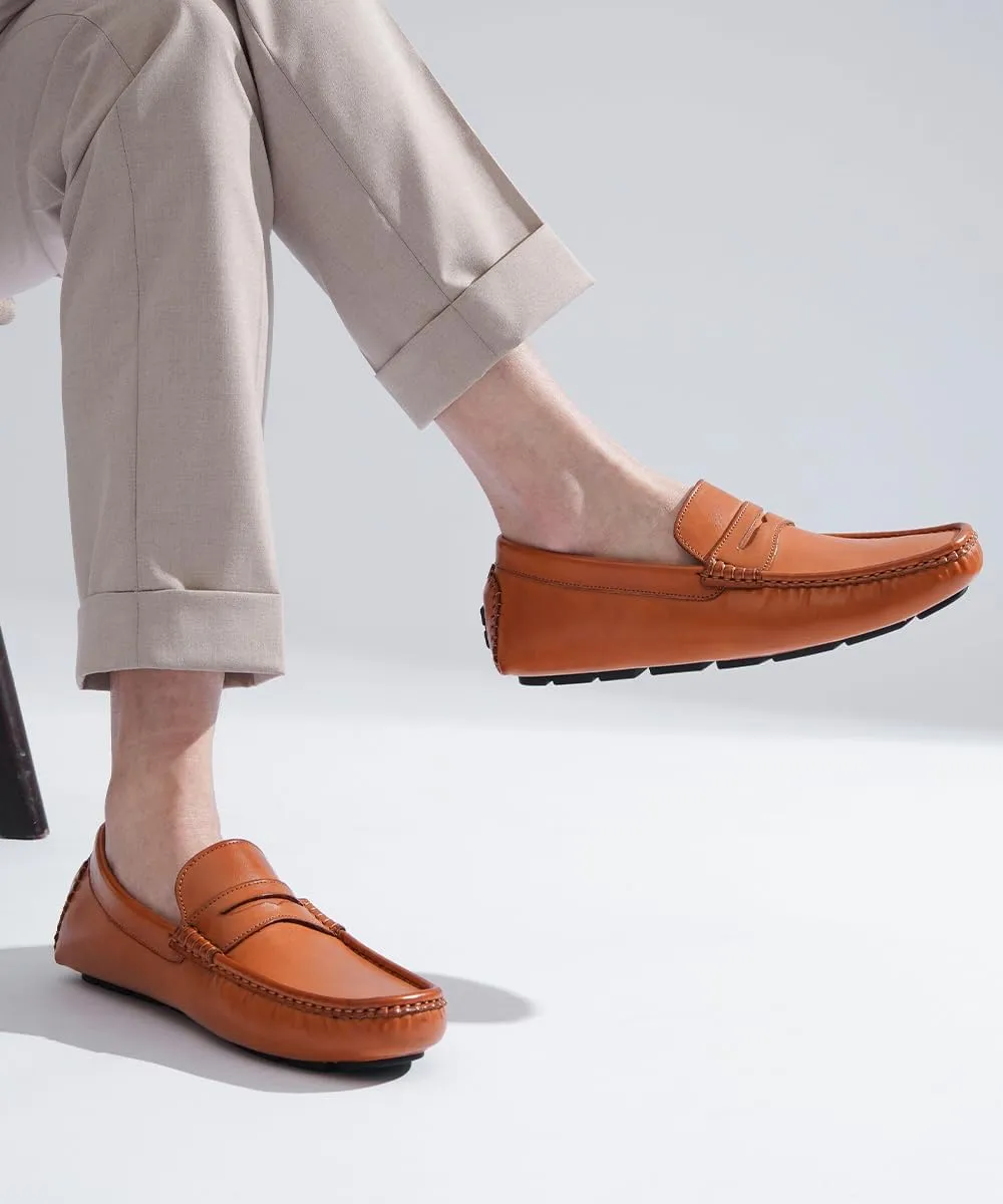 Jousen Men's Loafers Casual Slip On Shoes Soft Penny Loafers for Men Lightweight Driving Boat Shoes