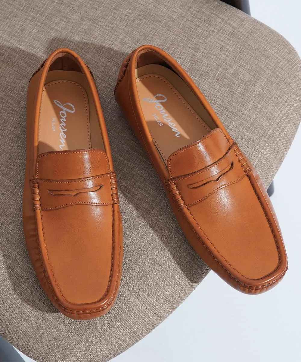 Jousen Men's Loafers Casual Slip On Shoes Soft Penny Loafers for Men Lightweight Driving Boat Shoes