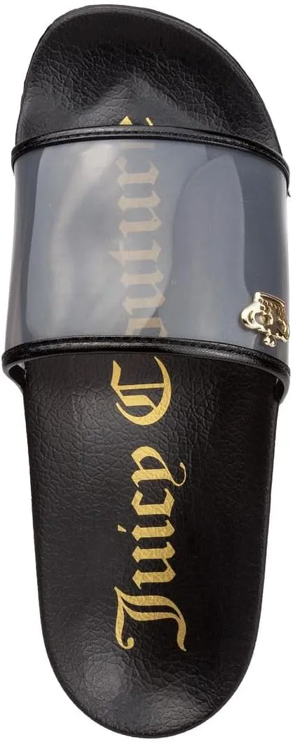 Juicy Couture Slide Sandals, Beach Flats for Women, Summer Shoes
