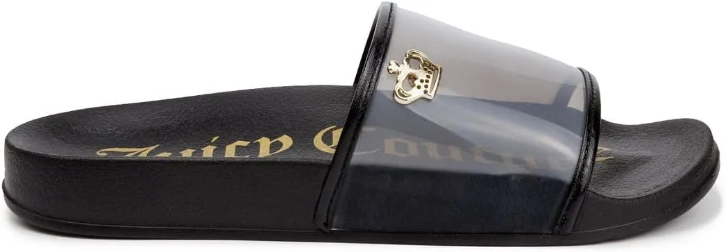 Juicy Couture Slide Sandals, Beach Flats for Women, Summer Shoes