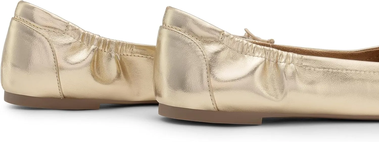 JustFab Womens Ballet Flats Shoes Foldable Round Toe Dress Shoes Comfortable Slip On Walking Flats Shoes Comfort Soft