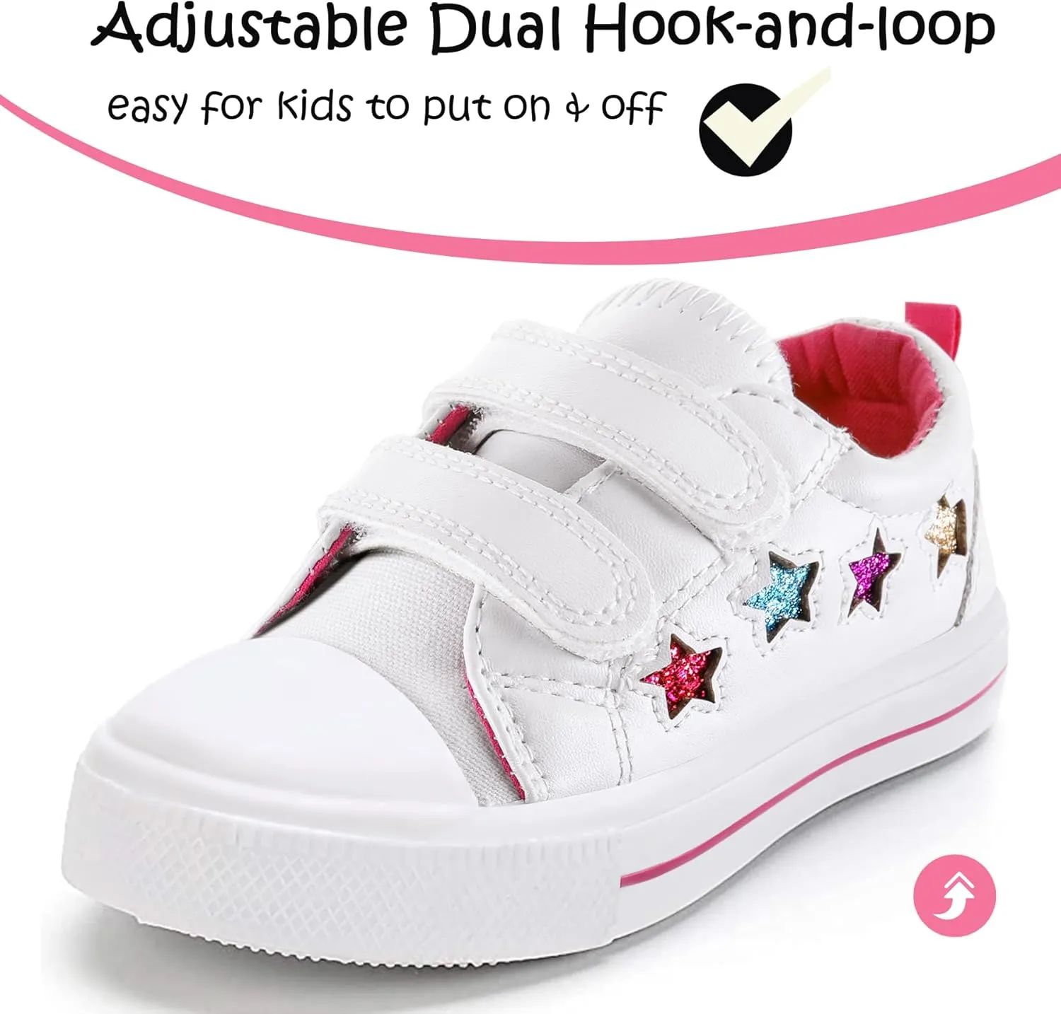 K KomForme Sneakers for Boys and Girls,Toddler Kids Soft Walking Shoes