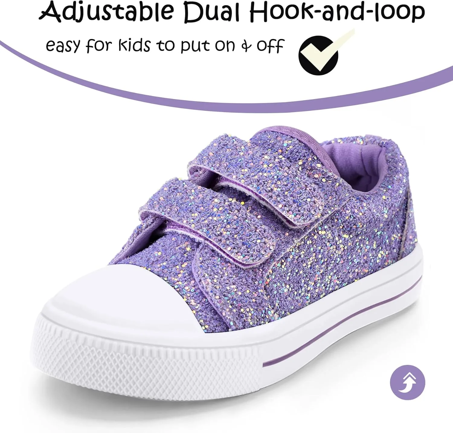 K KomForme Sneakers for Boys and Girls,Toddler Kids Soft Walking Shoes
