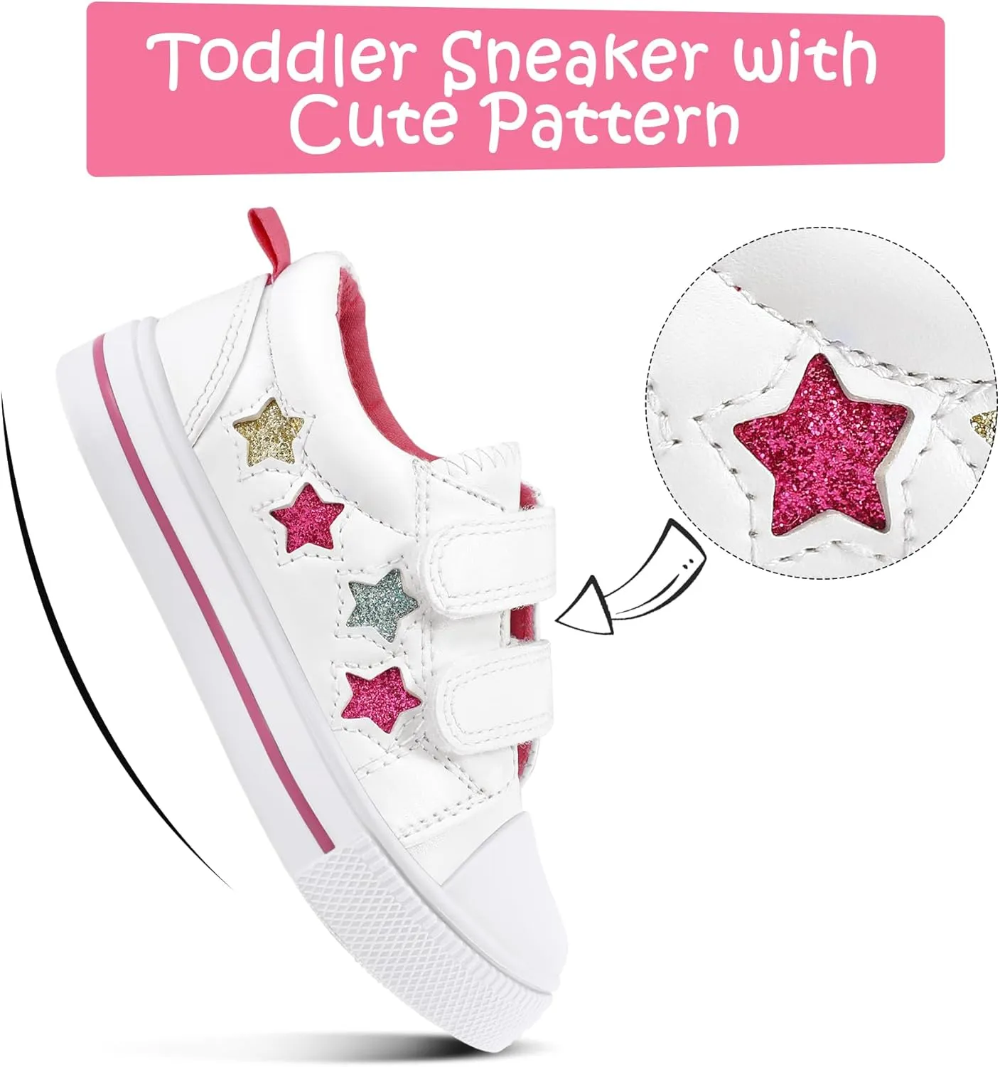 K KomForme Sneakers for Boys and Girls,Toddler Kids Soft Walking Shoes