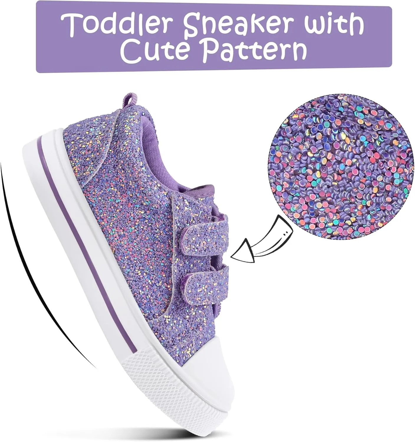 K KomForme Sneakers for Boys and Girls,Toddler Kids Soft Walking Shoes