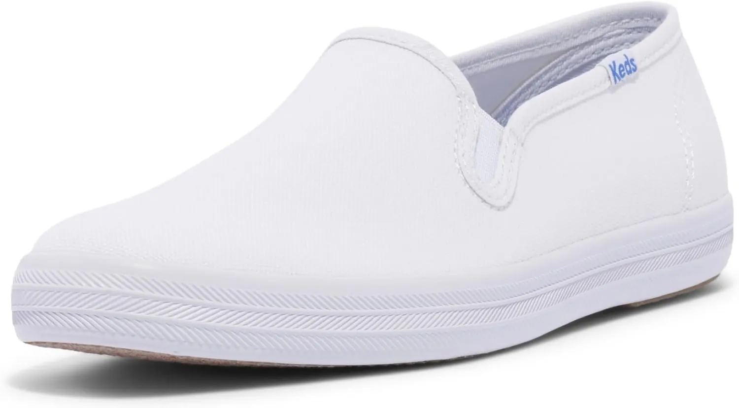Keds Women's Champion Slip on Sneaker, White, 4.5