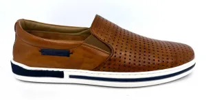 Ken Tan Men's Leather Driver Shoes