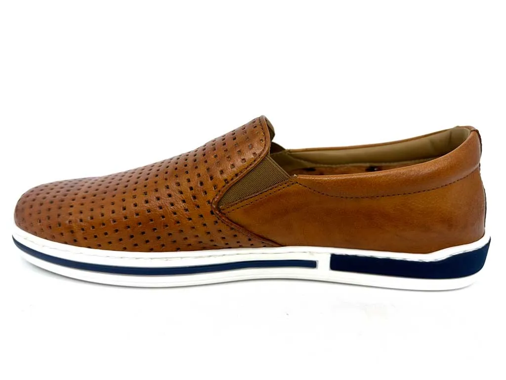 Ken Tan Men's Leather Driver Shoes