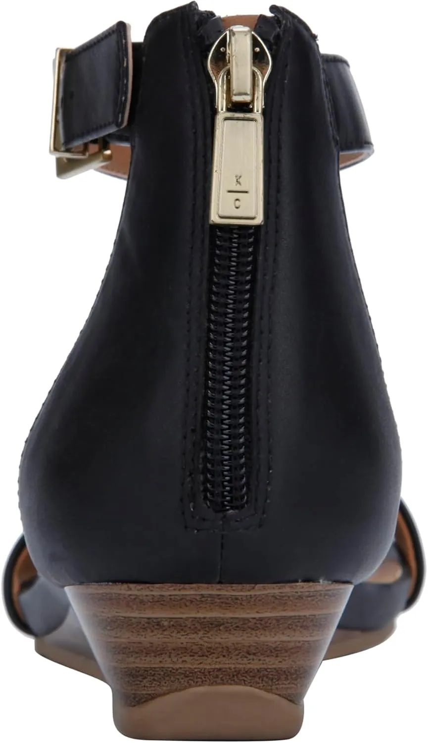 Kenneth Cole REACTION Women's Viber 2 Piece Wedge Sandal