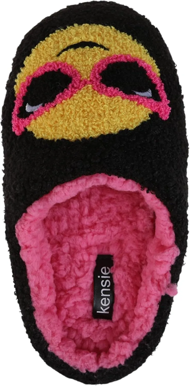 kensie Women's Fluffy Slippers – Ultra-Soft, Cozy Indoor Slippers for Home & Bedroom – Stylish, Warm, and Comfortable Lounge Footwear