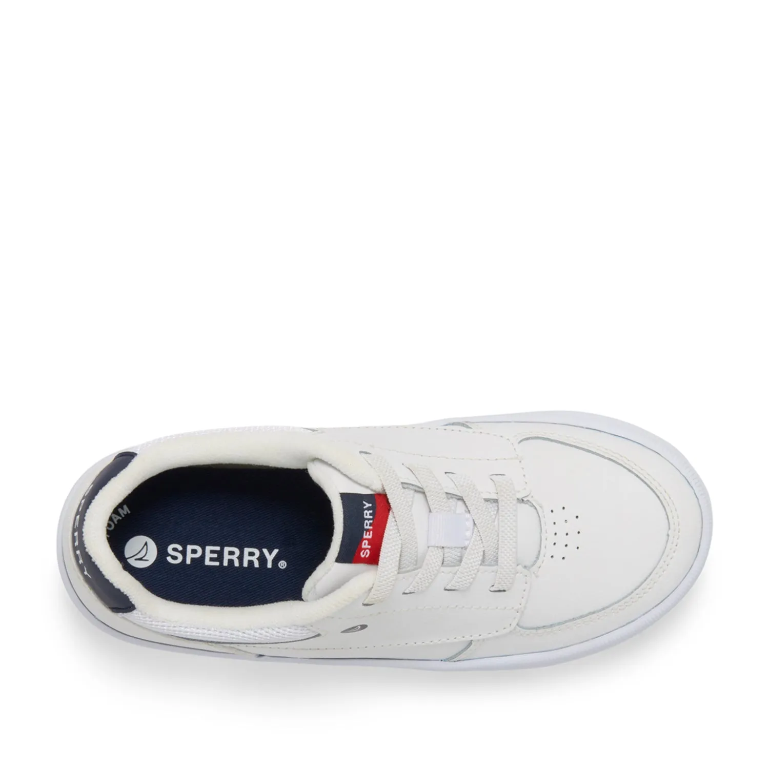 Kid's Boardwalk Leather Sneakers - White (STK267524)