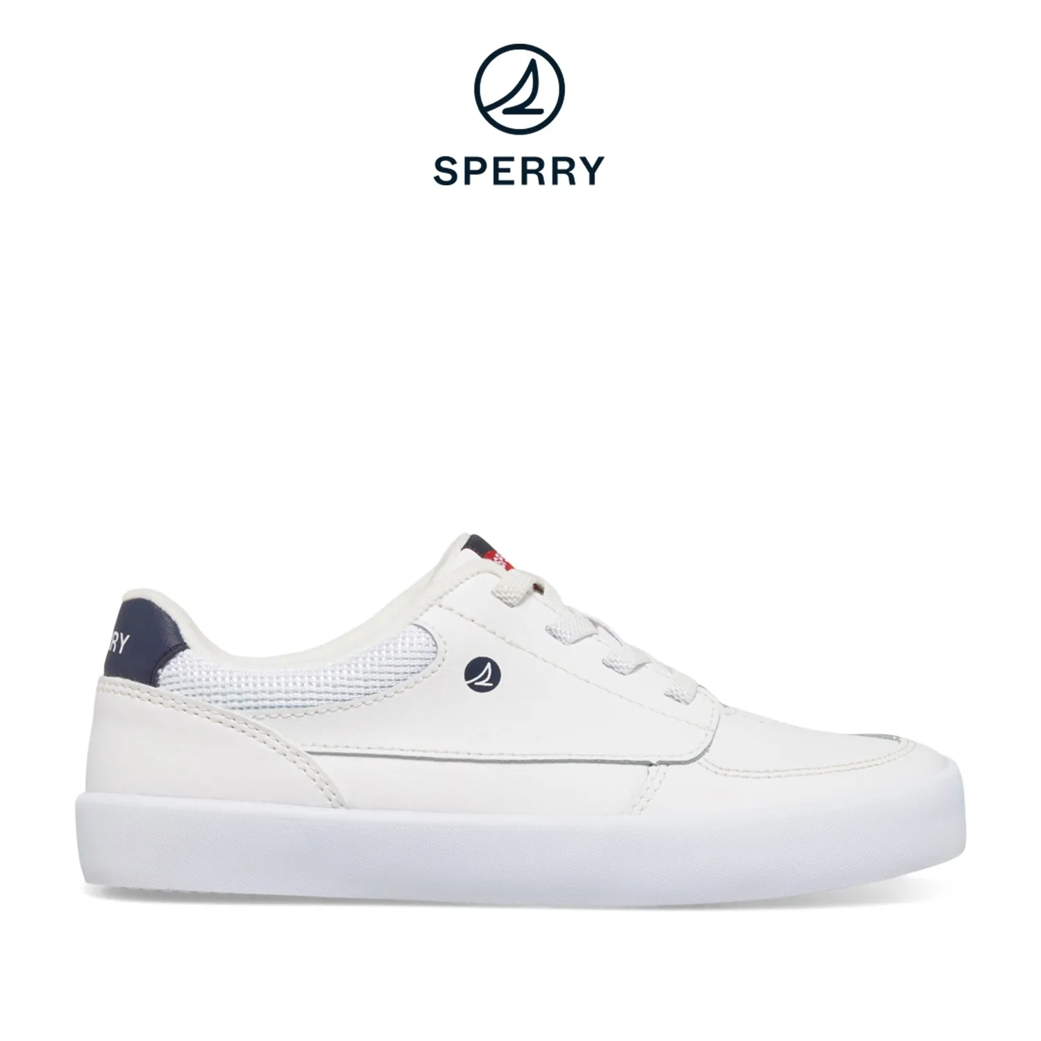 Kid's Boardwalk Leather Sneakers - White (STK267524)