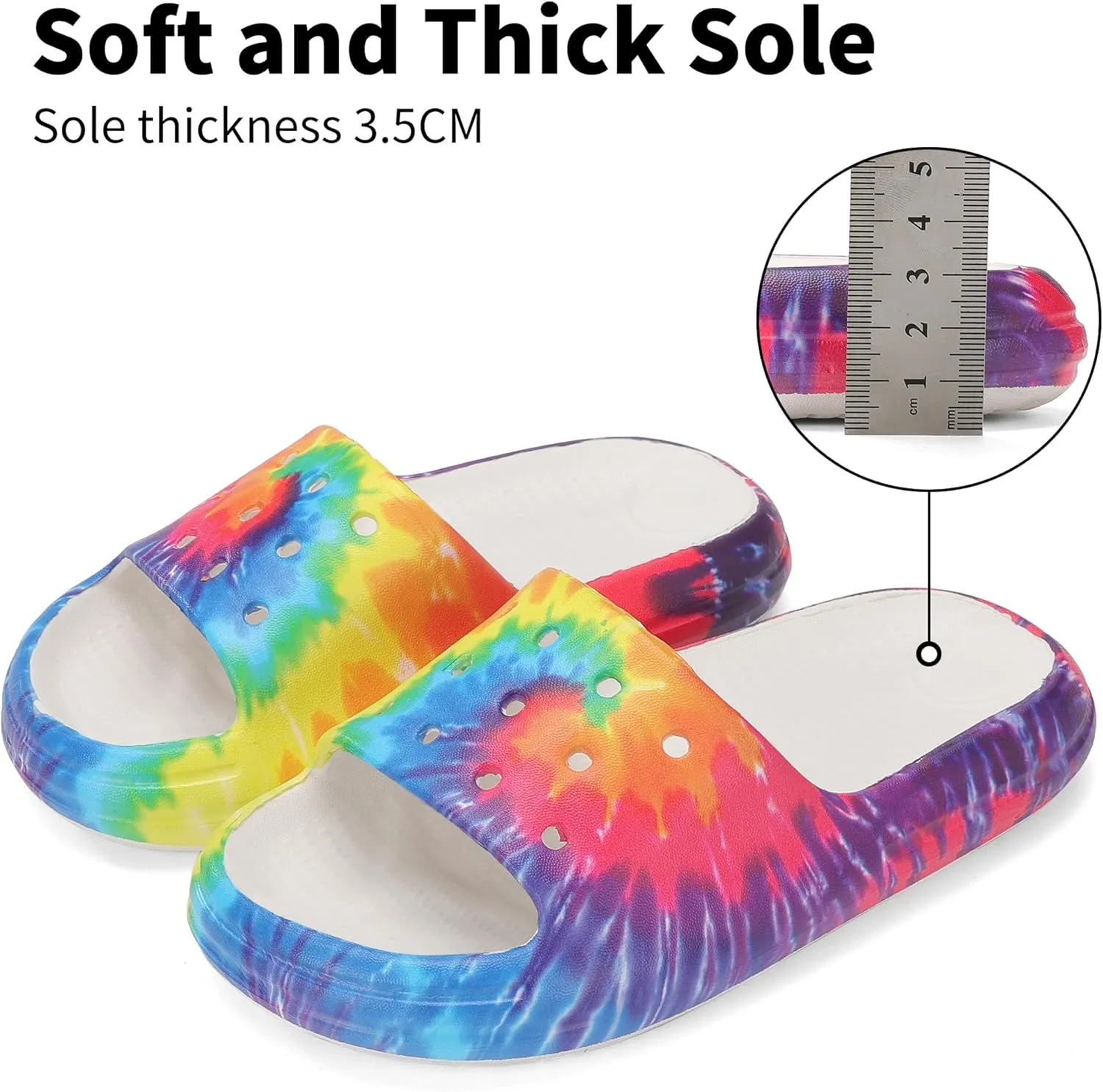 Kids Cloud Slides Boys Girls Non Slip Slip On Shower Sandals, Comfort Slippers for Summer, Pool, Beach, and Water Activities