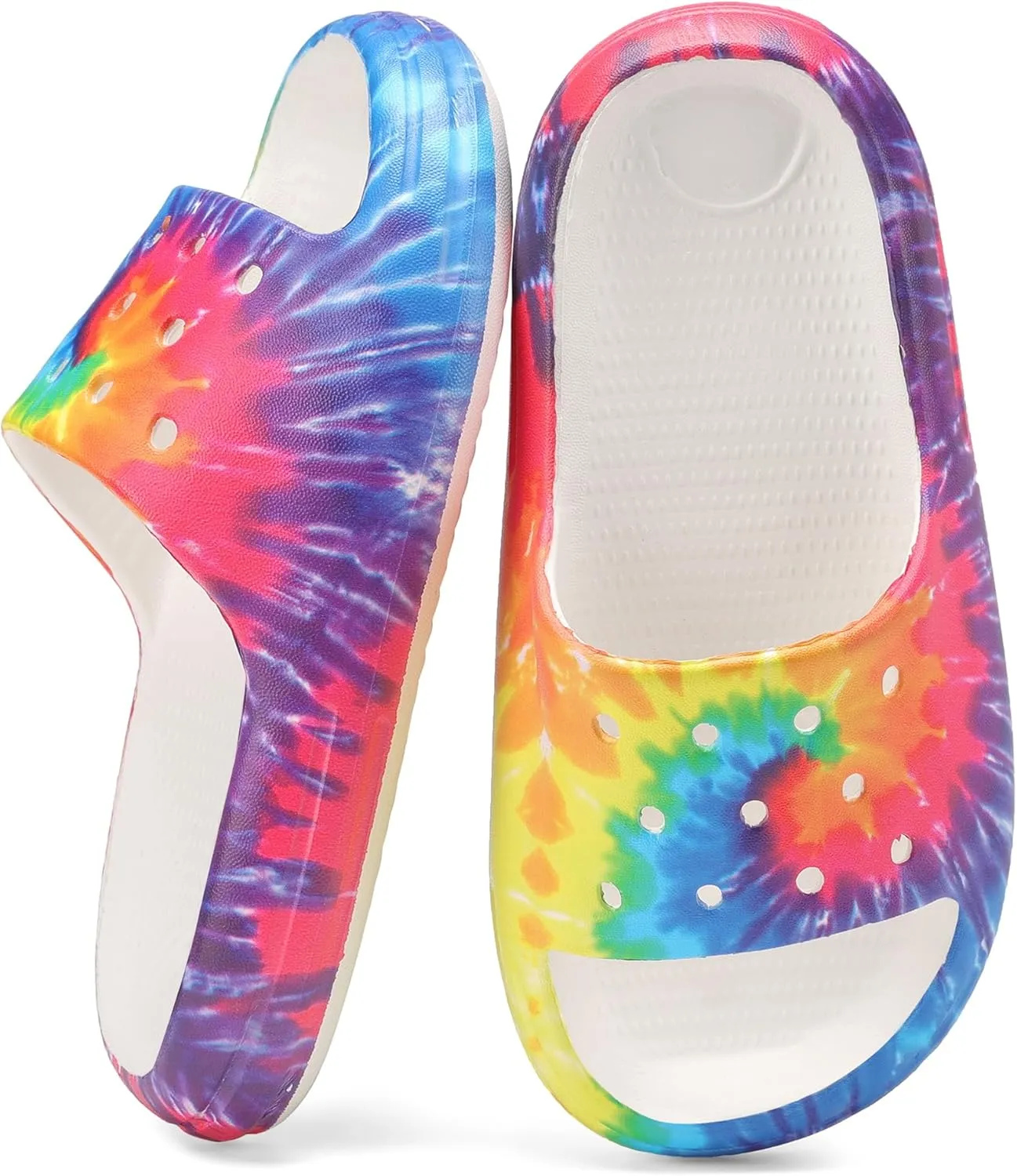 Kids Cloud Slides Boys Girls Non Slip Slip On Shower Sandals, Comfort Slippers for Summer, Pool, Beach, and Water Activities