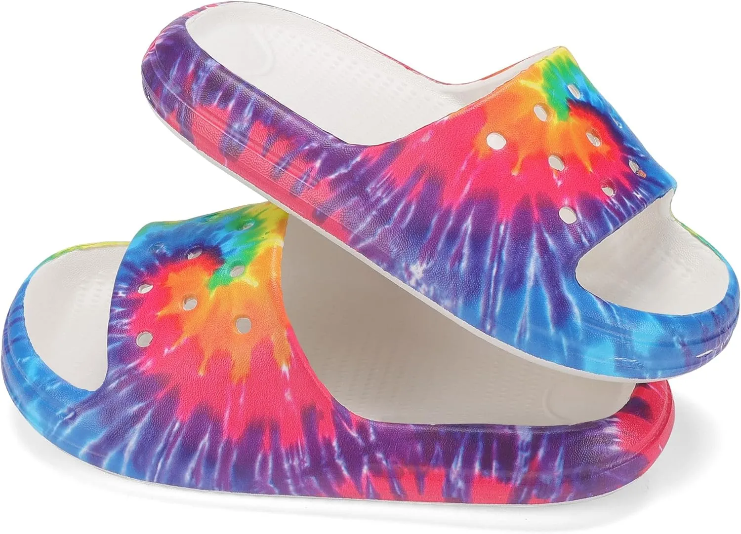 Kids Cloud Slides Boys Girls Non Slip Slip On Shower Sandals, Comfort Slippers for Summer, Pool, Beach, and Water Activities