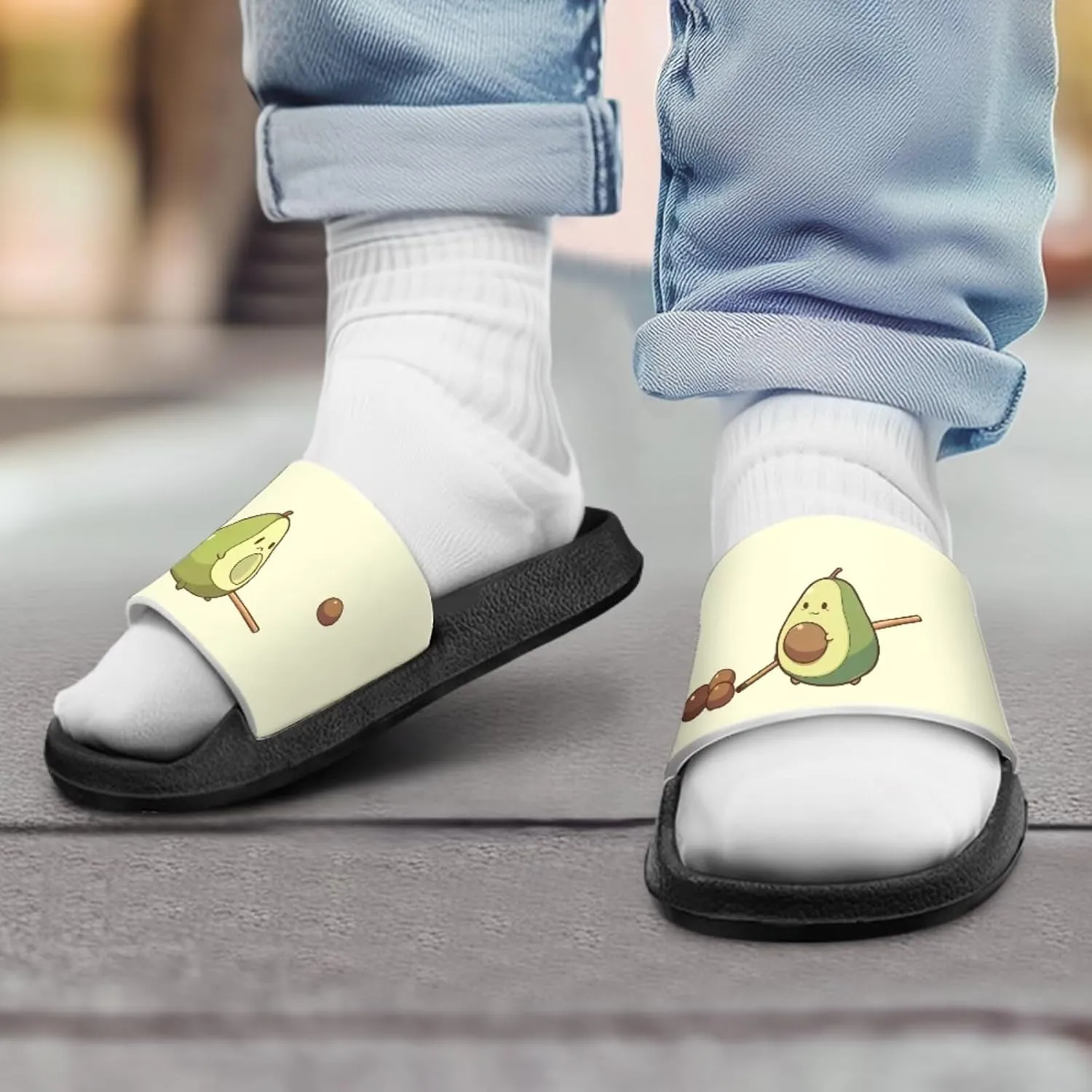 Kids Slide Sandals Footbed Sandal Comfort Toddler Slip On Summer Slippers for Beach Pool Little Big Kid