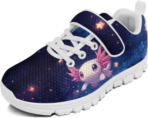 Kids Slip On Sneakers for Girls Soft Lightweight Athletic Tennis Shoes