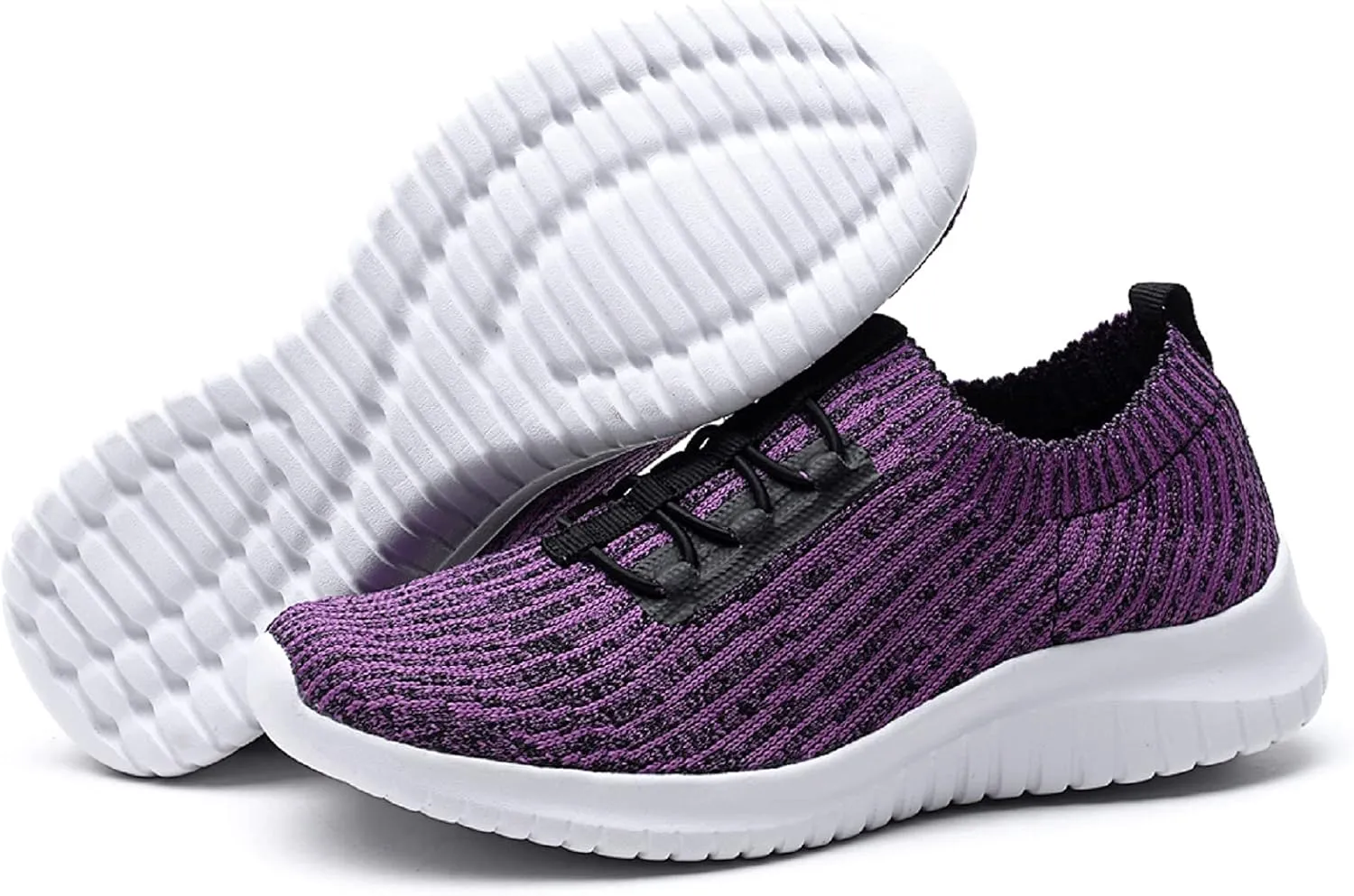 konhill Women's Comfortable Walking Shoes - Tennis Athletic Casual Slip on Sneakers