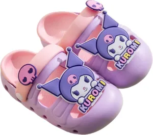 Kuromi & Skull Clogs Slip on Water Shoes Casual Summer for Girls Kids Children