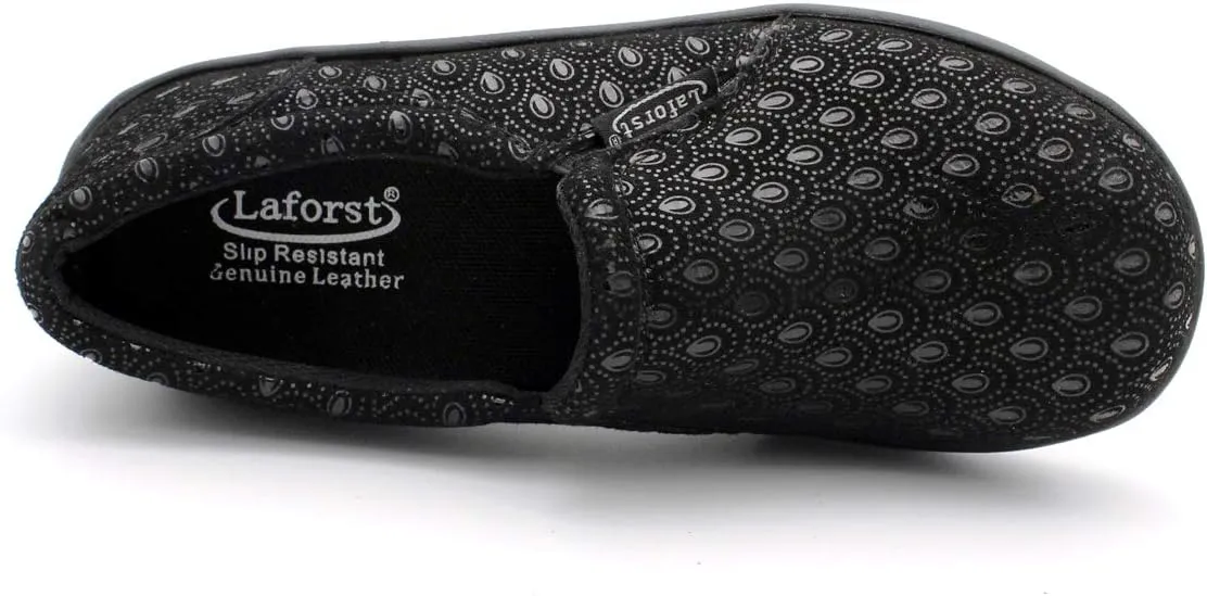 Laforst Rachel 7003 Womens Leather Nonslip Server Slip On Clog