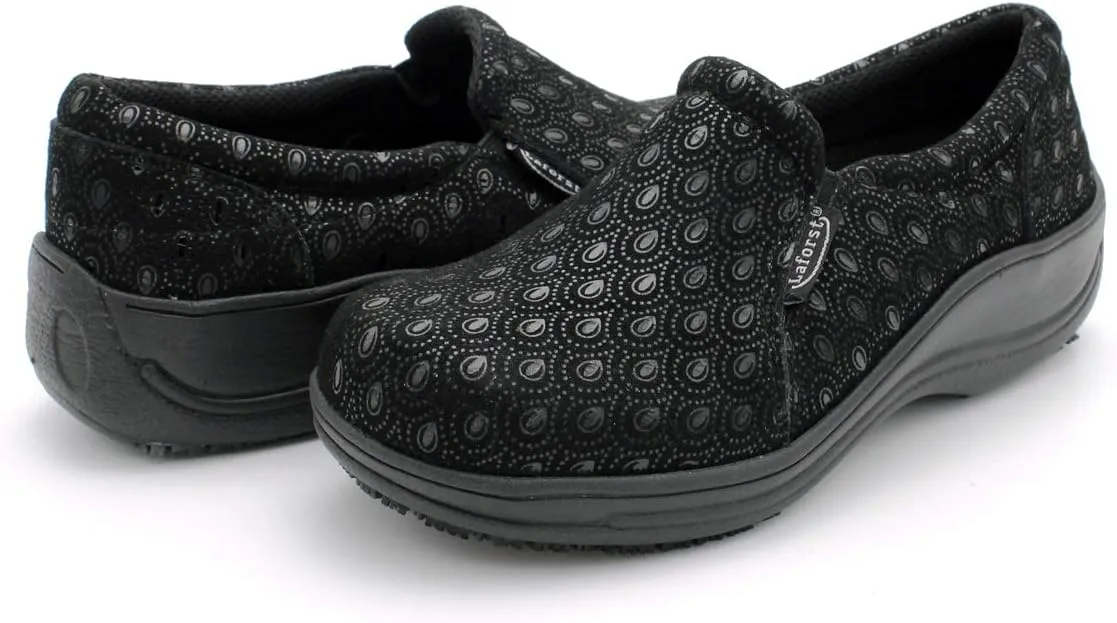 Laforst Rachel 7003 Womens Leather Nonslip Server Slip On Clog