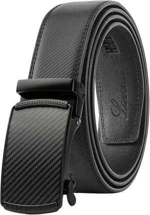 Lavemi Men's Real Leather Ratchet Dress Casual Belt, Cut to Exact Fit,Elegant Gift Box