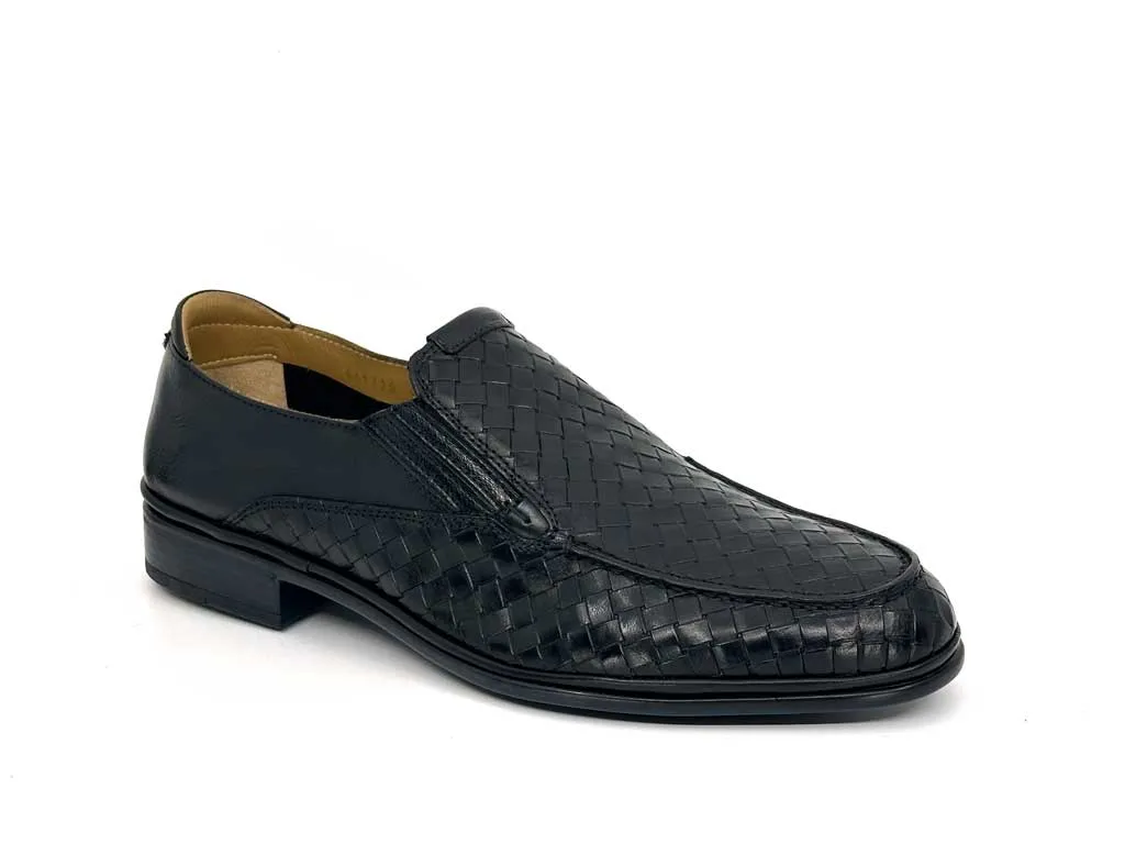 Lawrence Black Men's Leather Driver Shoes